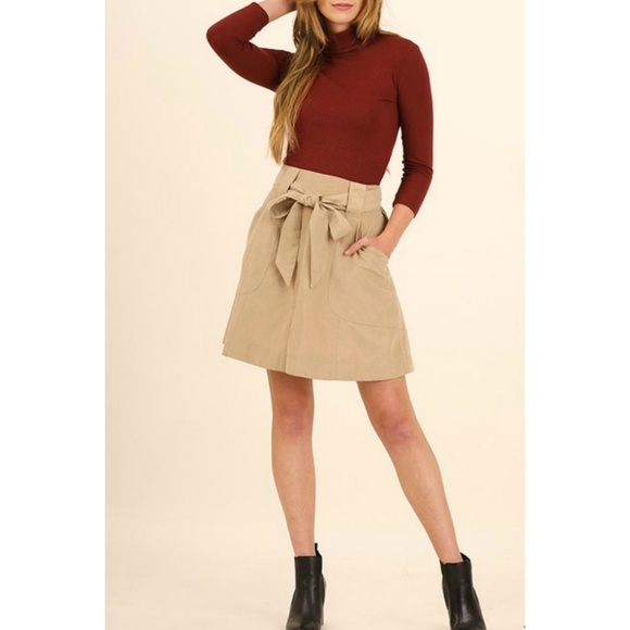 Ribbon Tie A-Lie Skirt {Umgee USA} - Picture 2 of 5